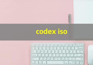 codex iso